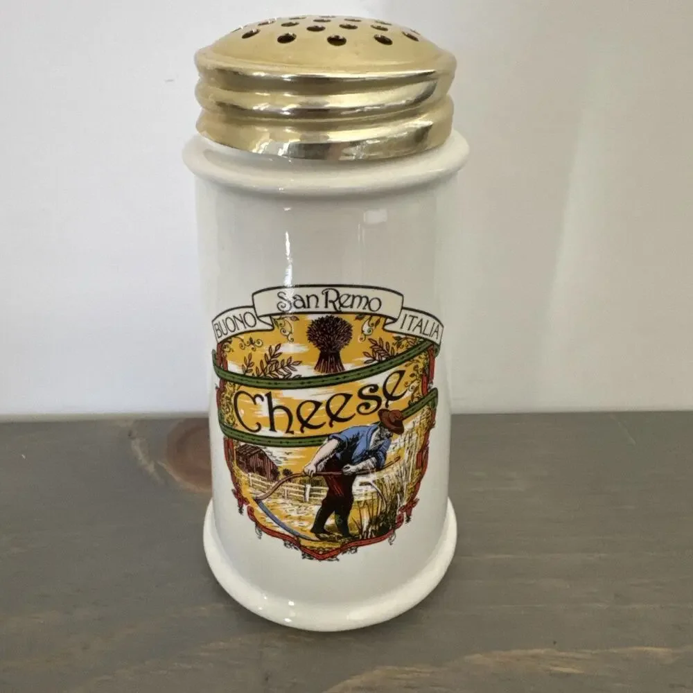 Vintage Himark Buona San Remo Italia Pasta Grated Cheese Shaker 5 3/4